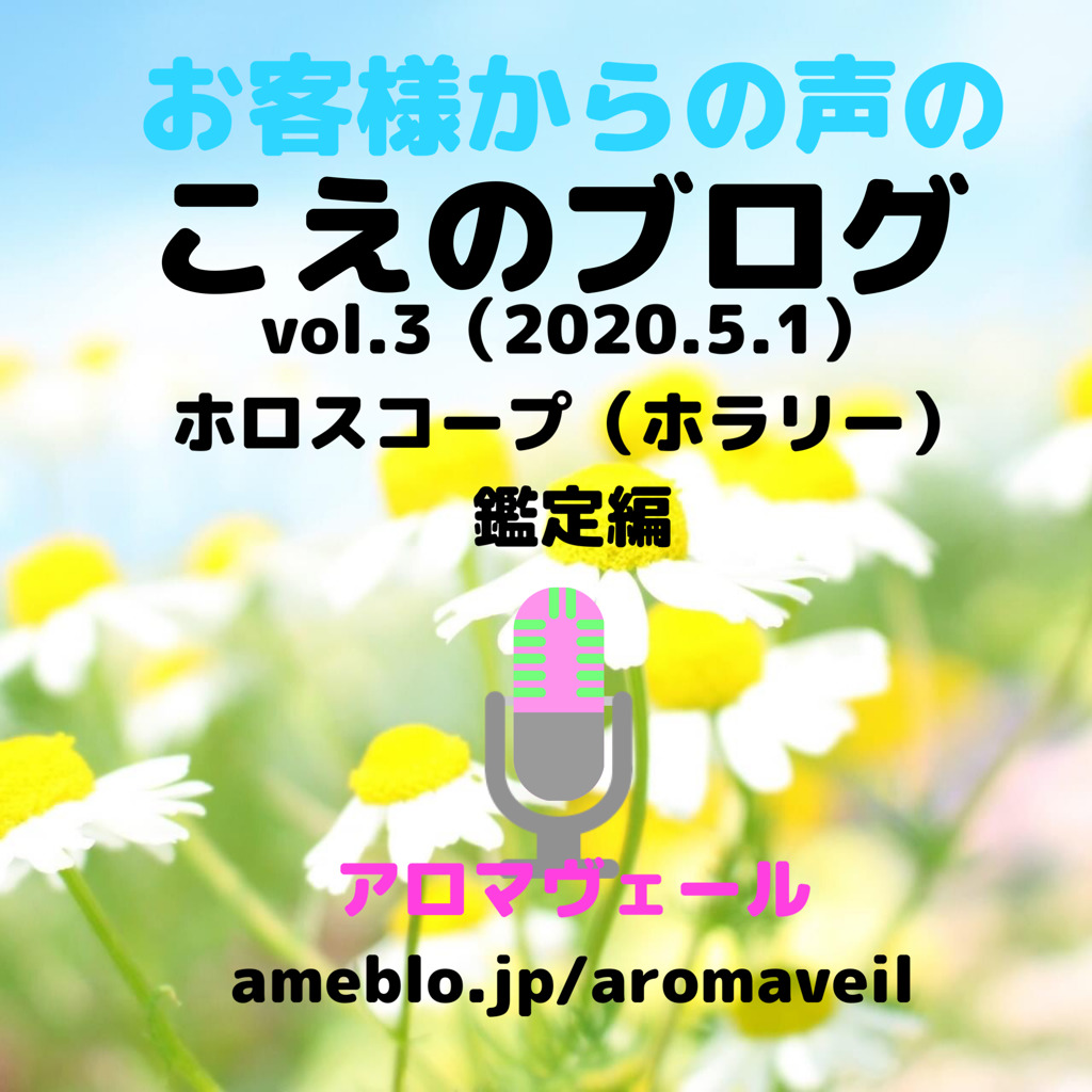 お客様の声「ホロスコープ（ホラリー）鑑定」こえのブログ Vol.3の画像